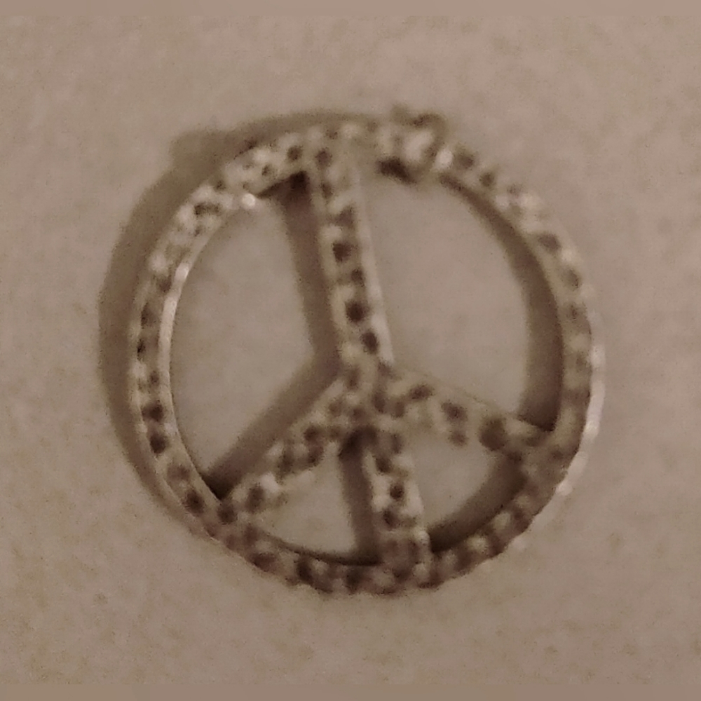 Vintage Peace Sign Pendant